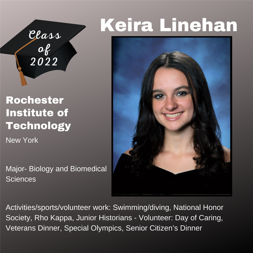 Top 25 Grad, Kiera Linehan